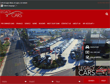 Tablet Screenshot of legacycarsinc.com